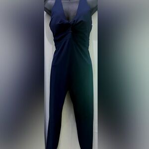 PURELUXE Navy Blue Jumpsuit Athletic Jumpsuit Size Large